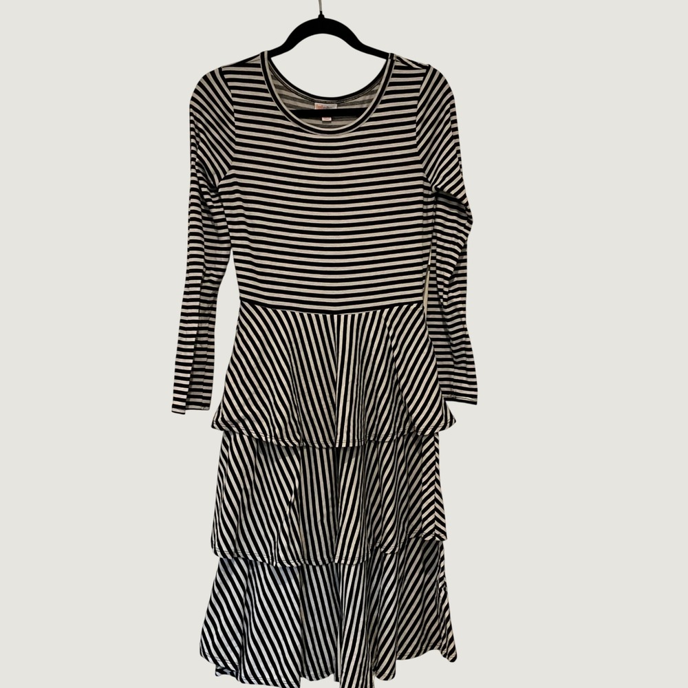 LuLaRoe dress striped size small long sleeve dress